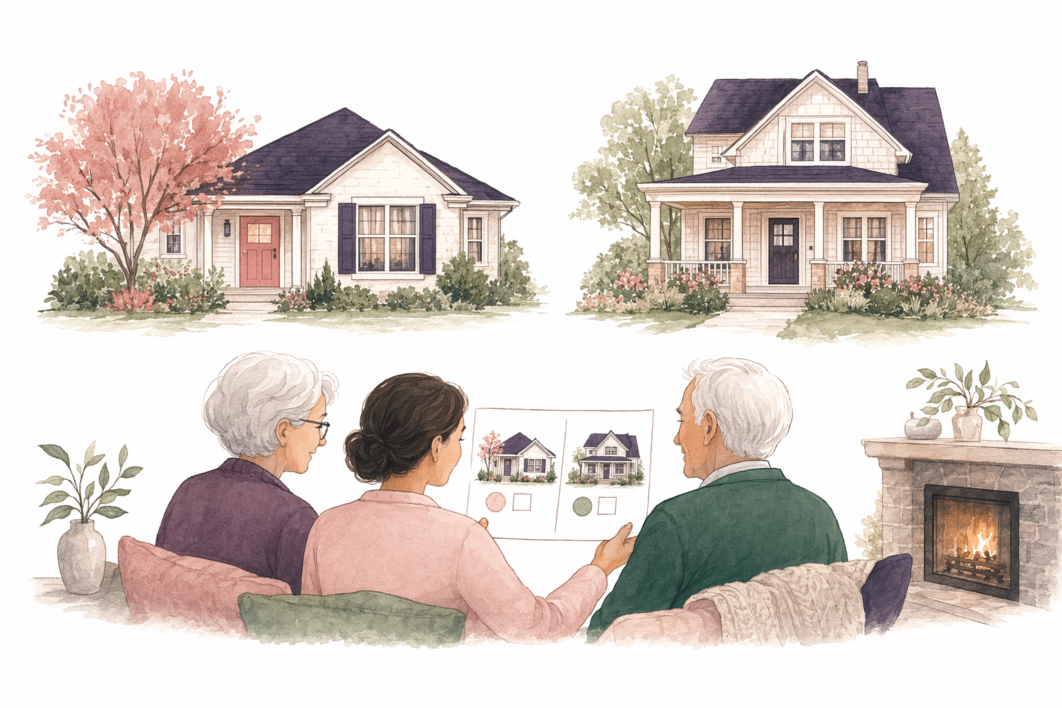 Illustration for Compare-the-homes worksheet
