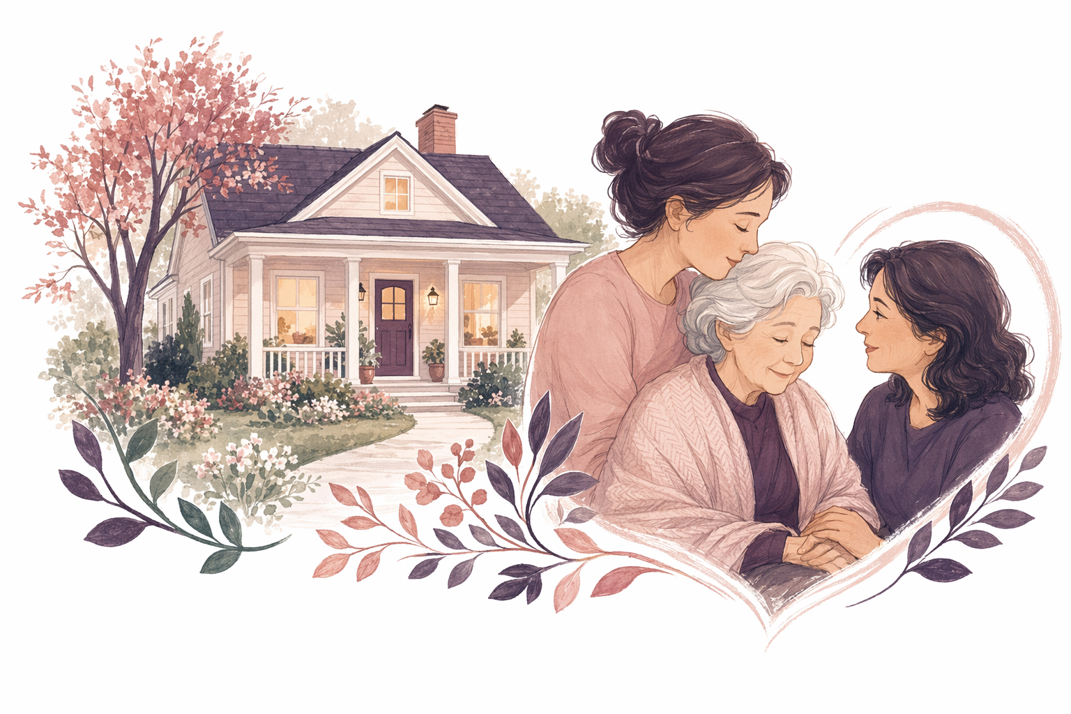Illustration for Finding a small home for Mom after a fall