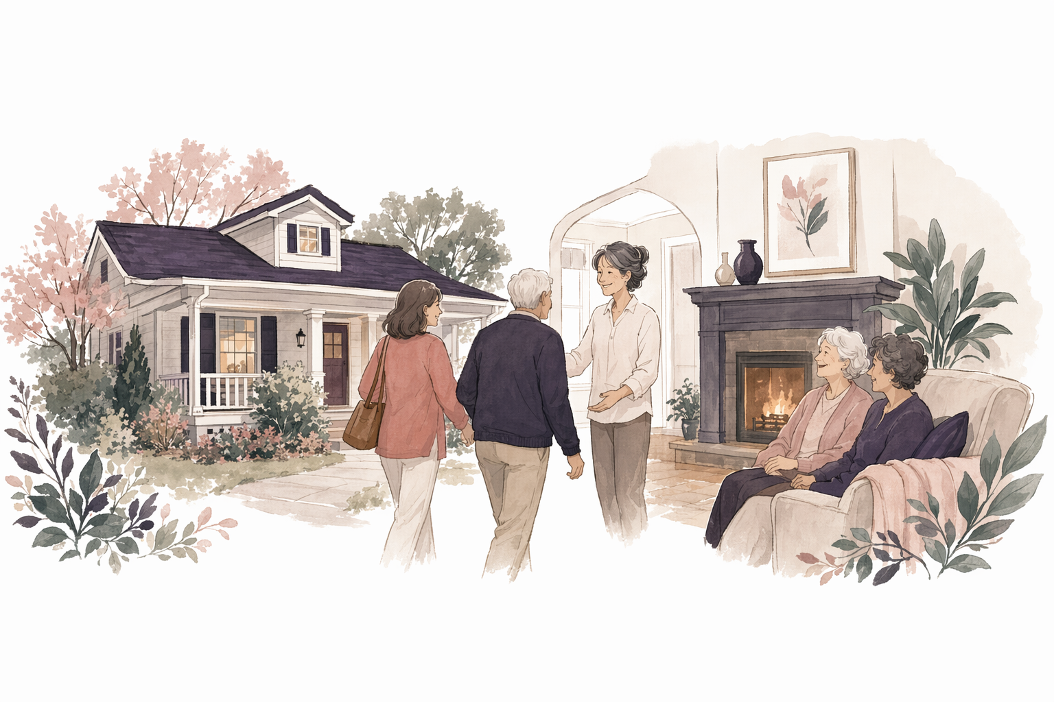 Illustration for Adult family home tour checklist